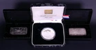 * Lot (3)Vintage Silver Bullion Wells Fargo Round 3 Oz .999 Silver Bar Day Mines