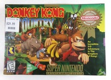 Nintendo SNES Donkey Kong Country (Best of/Players Choice 1997) Factory Sealed