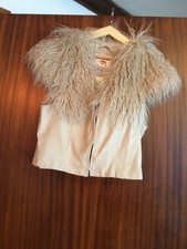 Hippy Boho Afghan Style Collar Waistcoat, Size 10, Faux Suede, Stolen Heart BNWT