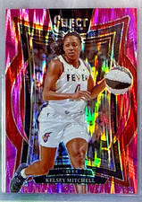 Kelsey Mitchell 2025 Panini Select Concourse Pink Flash Prizm Card-#44 Fever