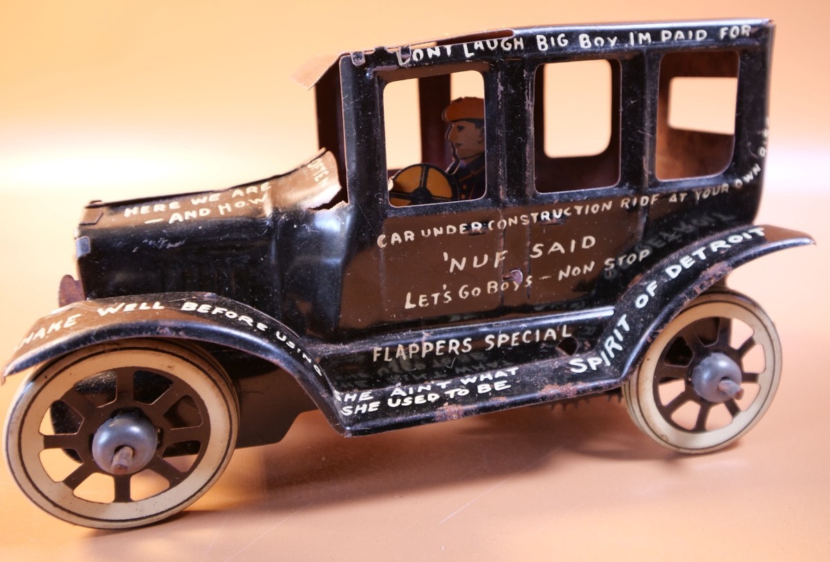 MARX LEAPING LENA TIN LIZZIE CAR TIN WIND UP TOY 1930s | eBay