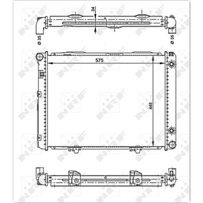 NRF 53866 KÜHLER WASSERKÜHLER MOTORKÜHLER 2015001203 NEU