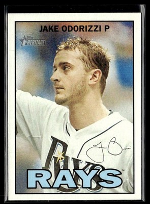 2016 Topps Heritage SP Jake Odorizzi Tampa Bay Rays #429