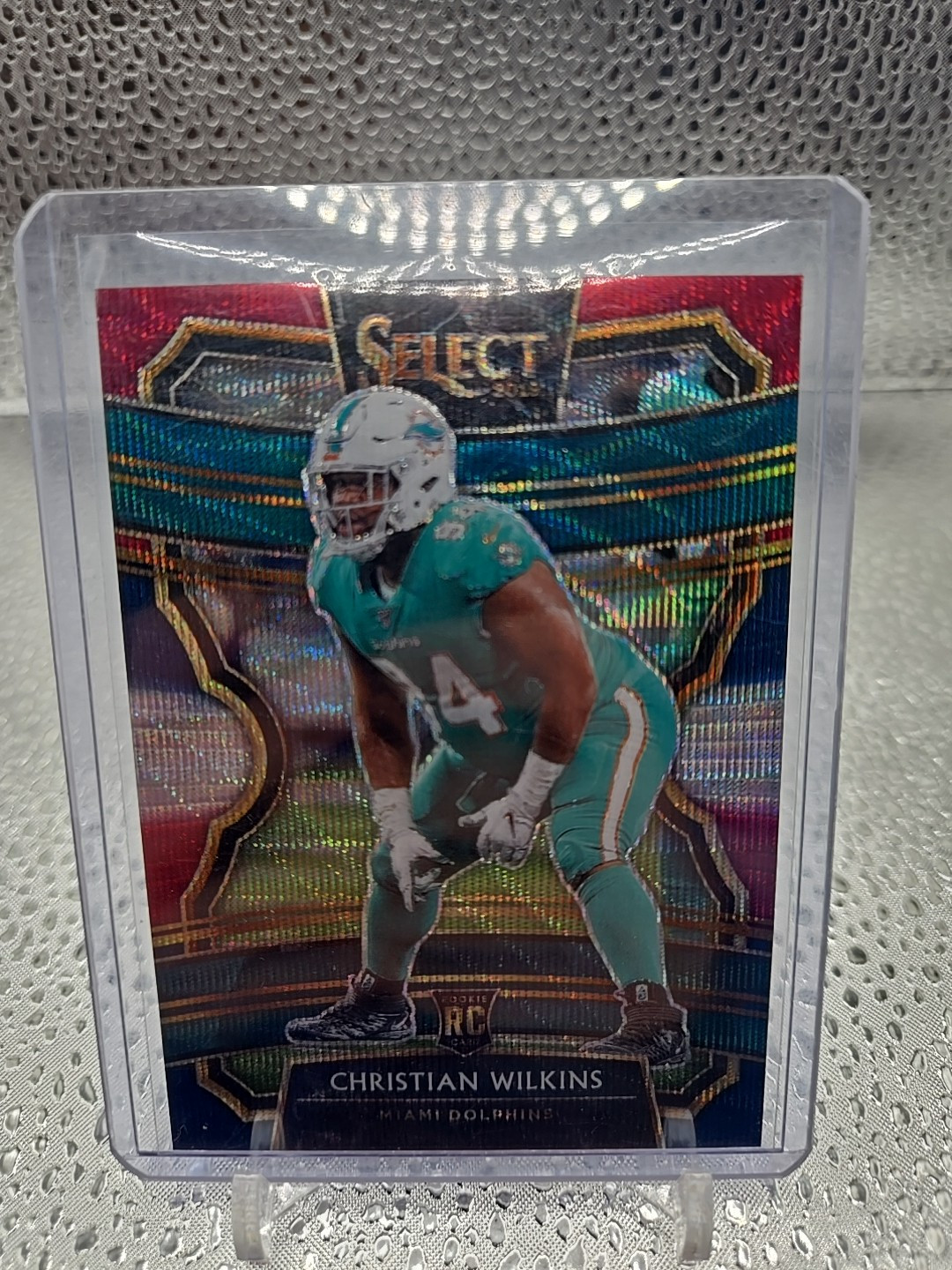2019 Select Christian Wilkins #4 Card 25/199 Dolphins