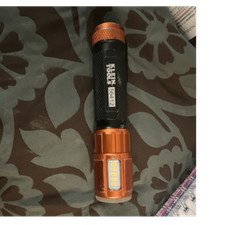 Klein Tools 56412 Orange/Black LED Flashlight Metal Plastic Clip 6 LEDs