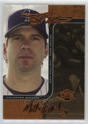 2006 Topps Co-Signers Changing Faces Gold /115 Todd Helton Matt Holliday HOF 6o3