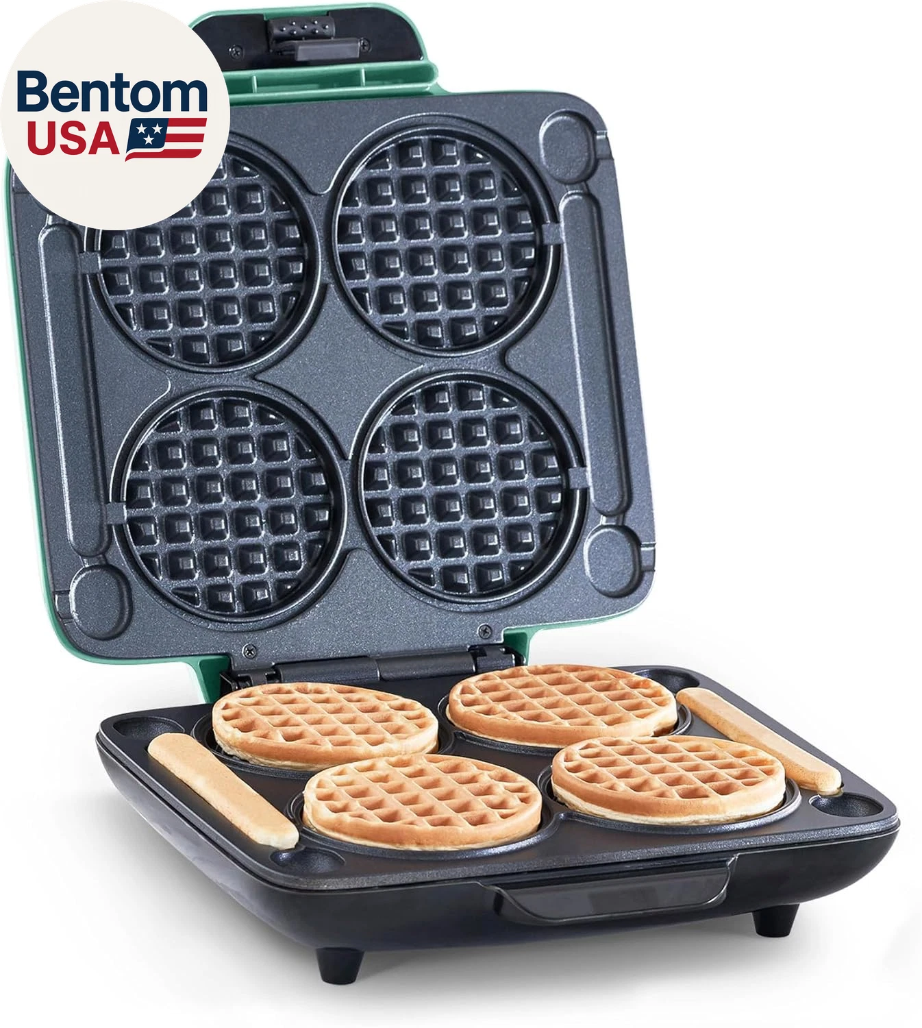 Multi Mini Waffle Maker- Quad Waffle Maker for Family Breakfasts - Dual Nonstick
Opens in a new wind