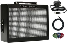 Fender MD20 Mini Deluxe Guitar Combo Amplifier w/ Instrument Cable