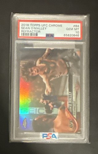 2018 Topps UFC Chrome Sean O'Malley [Gold] #84 card