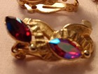 RFM Gold tone and Vintage KARU Arke Signed Earrings — photo 4