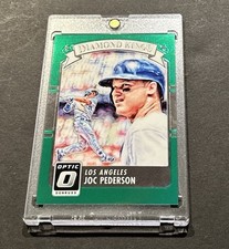 2016 DONRUSS OPTIC JOC PEDERSON DIAMOND KINGS GREEN PRIZM REFRACTOR #’d 5/5!