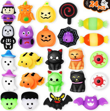 24 Pcs Halloween Squishy Toys, Halloween Party Favors Mochi Squishy Toys, Hallow