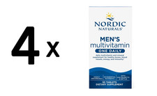 4 x Nordic Naturals Men's Multivitamin One Daily - 30 tabs (916,58 EUR/kg)