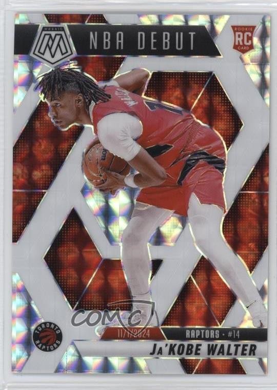 2024 Mosaic NBA Debut Choice White Prizm 3/35 Ja'Kobe Walter #253 Rookie RC 1co7