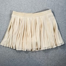 Calia Pleated Skort Court Collection Womens X-Large Khaki Mesh Tennis Pickleball