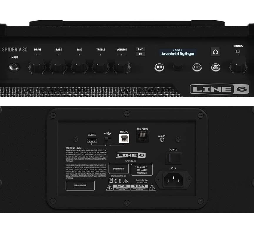 Line 6 Spider V 30 MkII 30-Watt 1x8" Modeling Guitar Combo Amplifier - Image 2 of 3