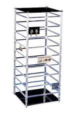 Large Rotating Jewelry Rack - 10" x 10" x 25"H &ndash; Holds 144 2"W Earring Cards