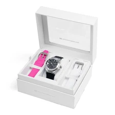 TechnoMarine Women's TM-124021 Cruise Original 40mm Silver/Black Dial & 3 Straps