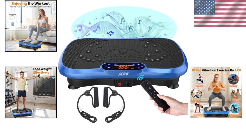 Premium Vibration Exercise Machine with Adjustable Speed & Resistance Bands - Image 2 of 4