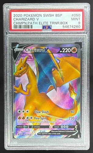 2019-2023 Pokemon Sword & Shield Black Star Promos Charizard V #SWSH050 PSA 9