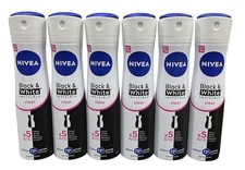 NIVEA Black&White Invisible Clear Anti-Perspirant Deodorant Spray 72H 150mL -6pk