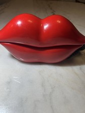 Vintage Red Lips Corded Novelty Telephone Collectible Retro Home Decor