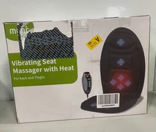 Vibrating Seat Massager with heat for Back and Thighs