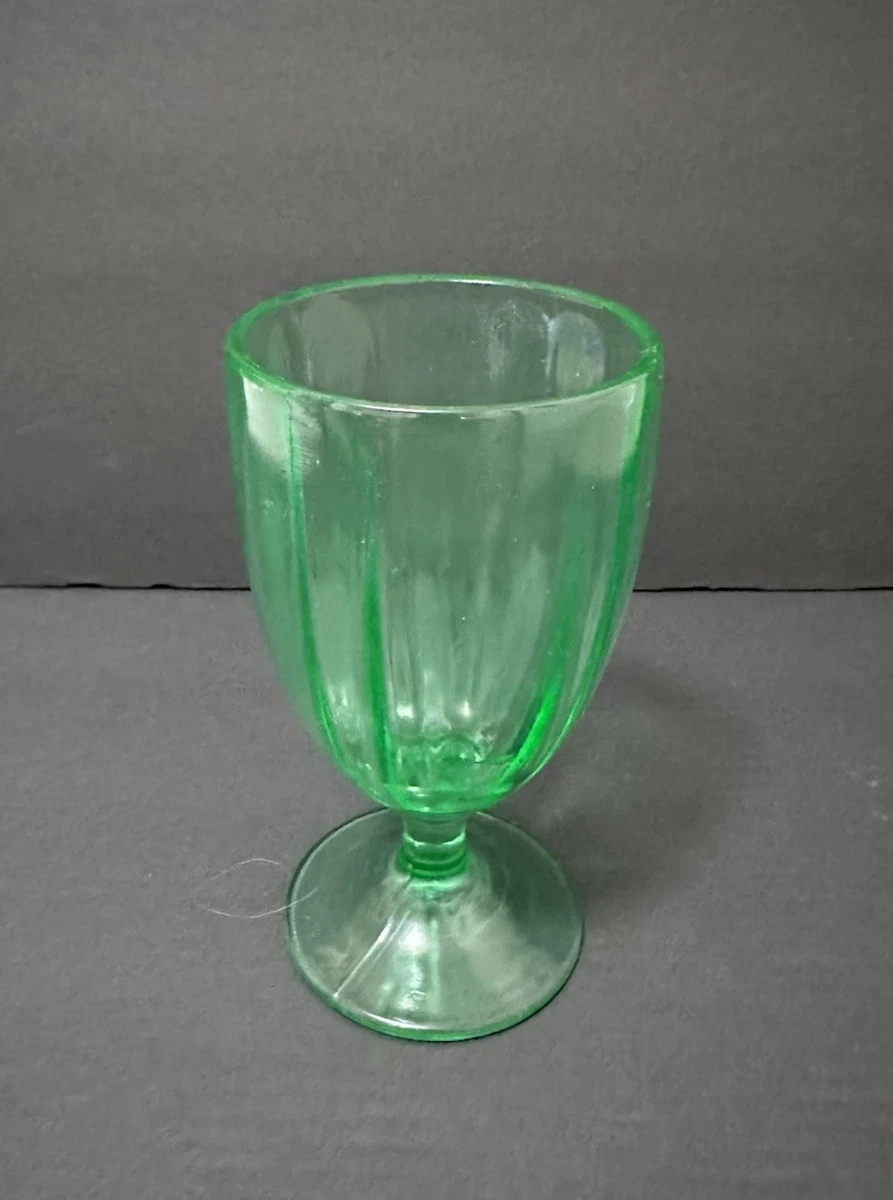 depression glass stemware products for sale | eBay