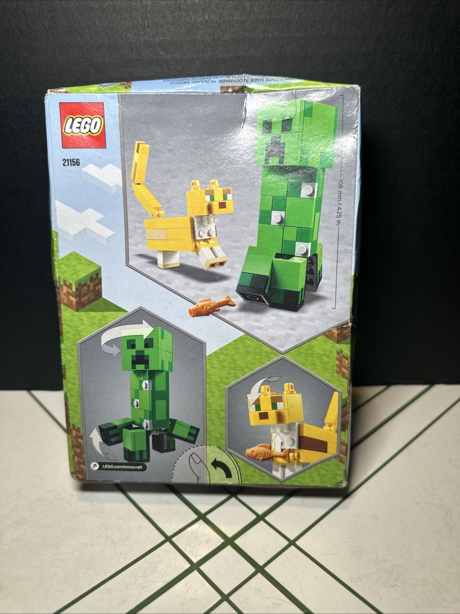 LEGO Minecraft: BigFig Creeper and Ocelot (21156) for sale online