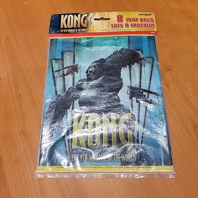 Kong The 8Th Wonder Of The World 8 Party Loot Bags #19713 RARE!