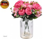 Xonor 4 StüCke KüNstliche Pfingstrose Seidenblumen GefäLschte Glorious Bl