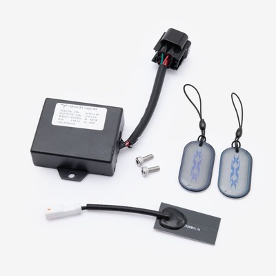 Motorrad NFC Sensor und Fob Robust Mittelkonsole Zündschlüssel Schalter Schwarz