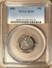 1882 PCGS XF45 Liberty Seated Dime 10c