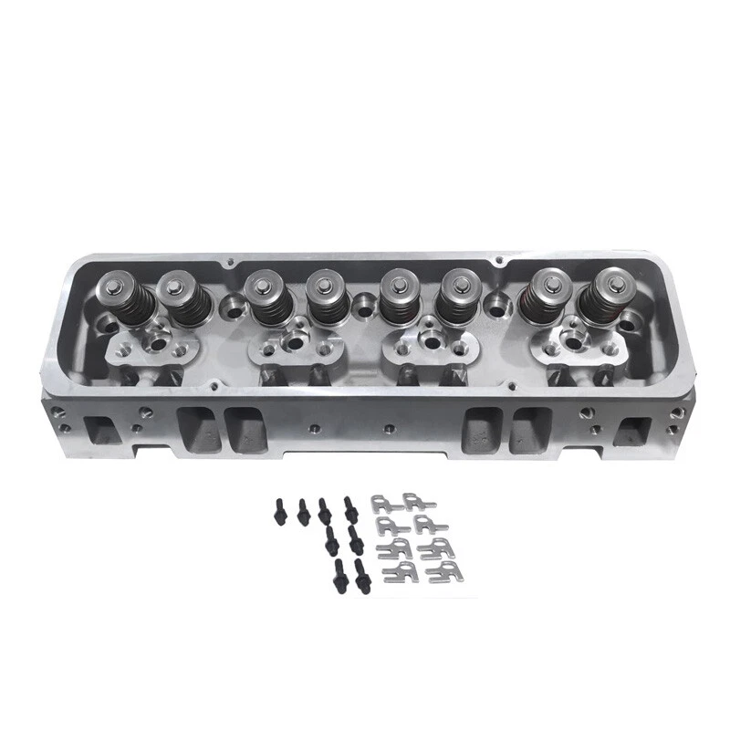 2X Aluminum Cylinder Heads Fit For SBC Chevy 350 190cc 64cc 2.02/1.60 Angle USA Foto 2 de 4
