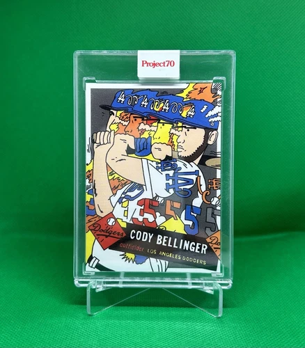 Cody Bellinger 2021 Topps Project 70 LA Dodgers Encased Artist Ermsy Chicago Cub