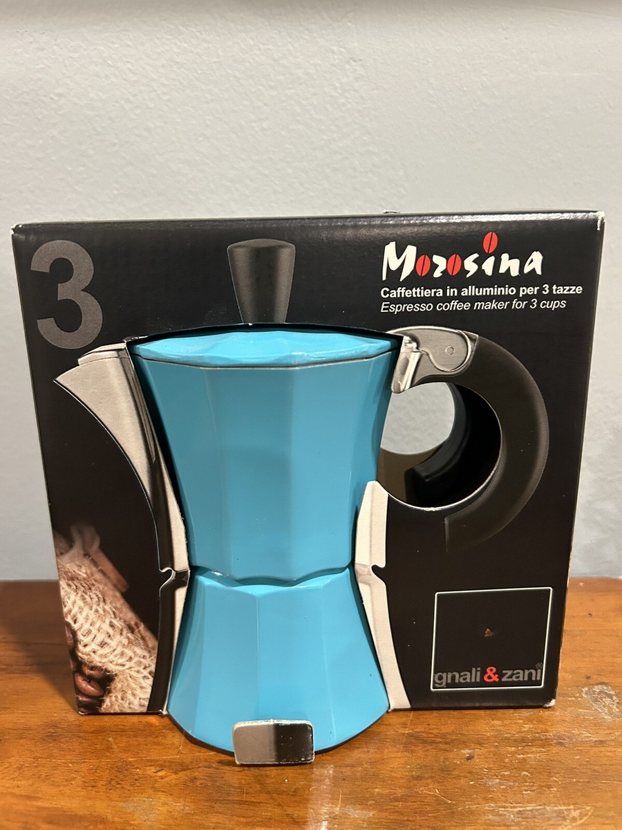 Gnali & Zani Stove Top Espresso Coffee Maker Moka Pot for 3 Cups