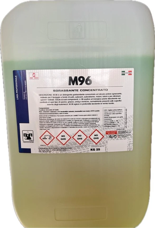 SGRASSANTE BICOMPONENTE CONCENTRATO B.P.R. CHEM M96 25 KG