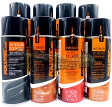 Foliatec Car Interior Dashboard Door PVC Plastics Gloss Matt Paint Sealer Primer