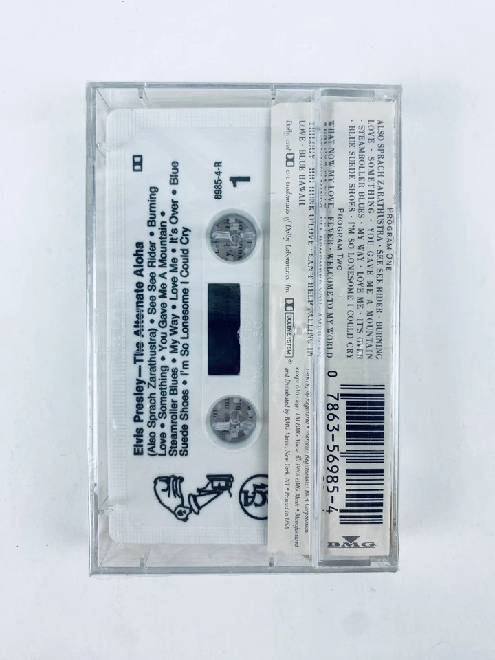 Elvis Presely The Alternate Aloha Cassette Tape, USA, 1988, *SEALED* - Image 2 of 3