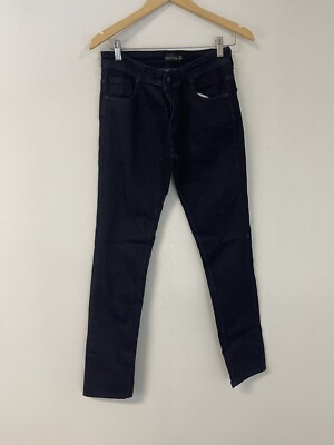 Massimo Dutti Jeans Mens 29x31 Dark Wash Indigo Denim  Pants Button Fly N230