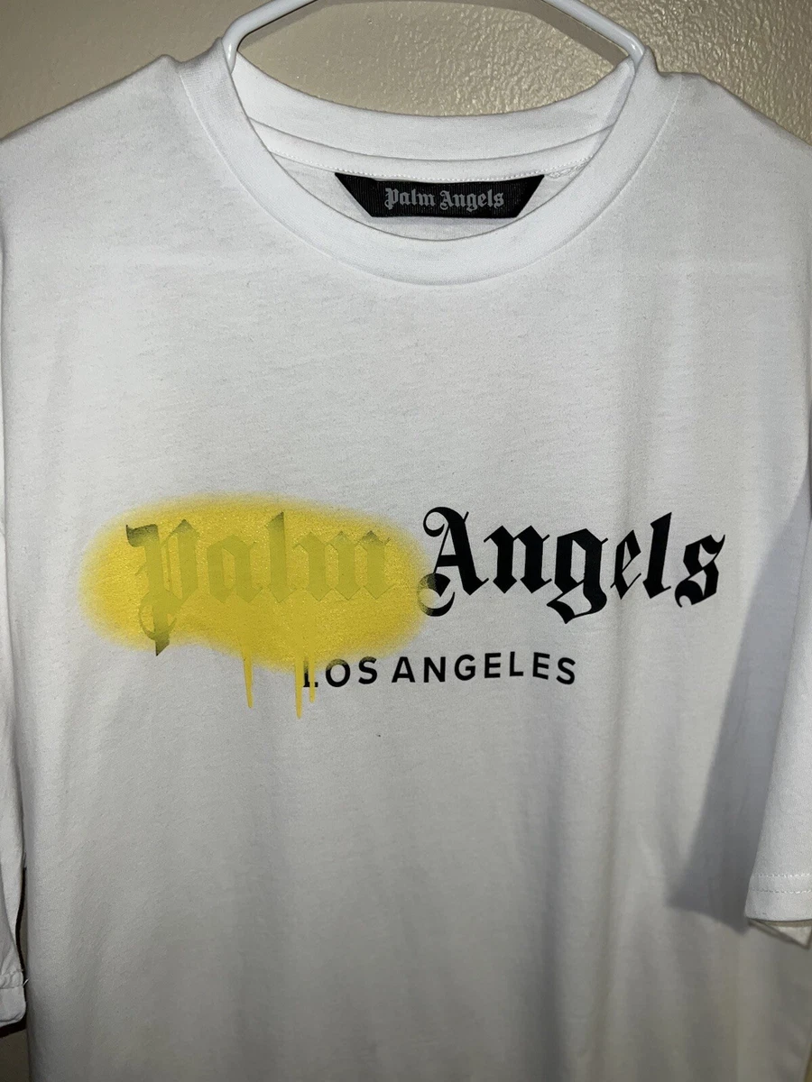 palm angels t shirt *spray* *la* size medium | eBay