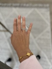 Stone And strand Pave Chain ring, Size 5