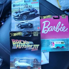 Hotwheels Premiums Pop Culture All 3 Cards Mint