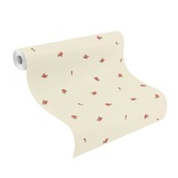 Rasch Tapete Vlies Barbara Becker 860306 Creme Rot Stylisch Rosen