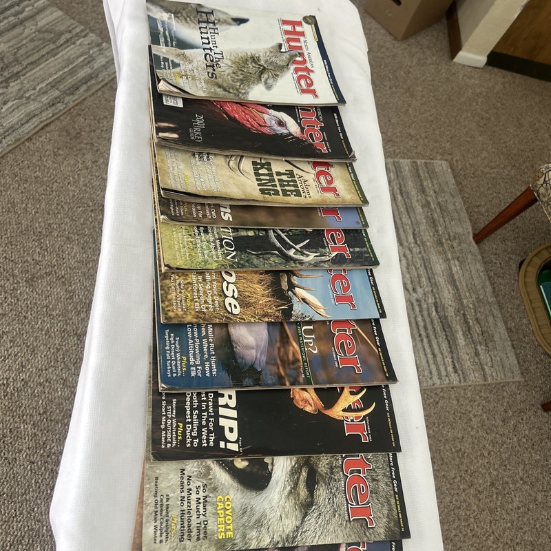 Complete Set 2001 North American Hunter Magazines plus February and March 2002