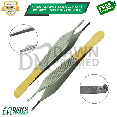 Pinza Adson Con Dientes Uso Odontologico Acero Inoxidable