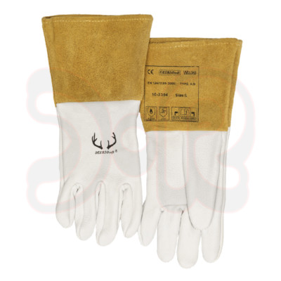 Weldas Wig Guanti Saldatore Softouch Tgl M - XL, Nero, Pelle - Foto 9