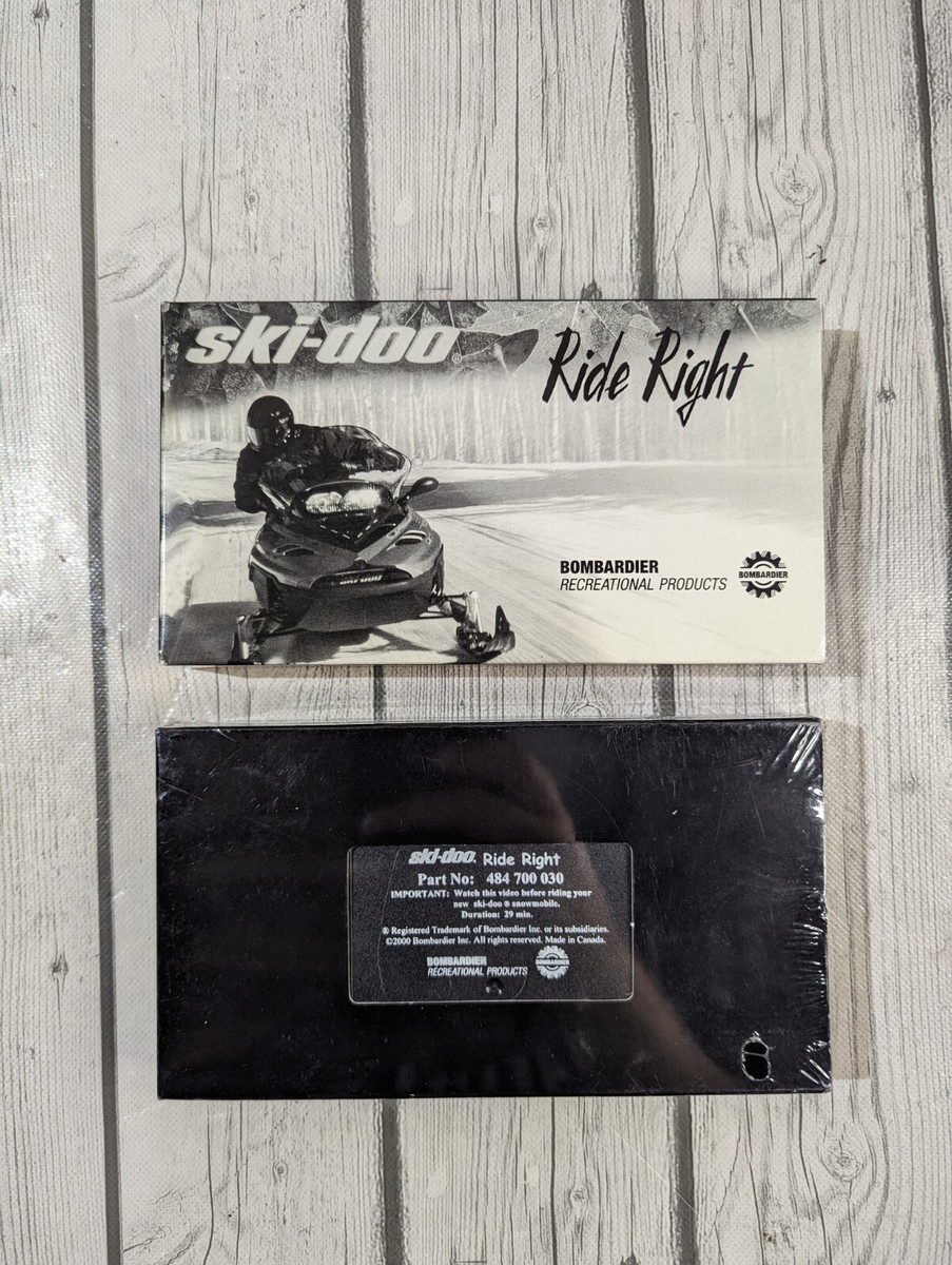 2x Bombardier Recitational Products Ski-Doo Ridge Right VHS Tapes