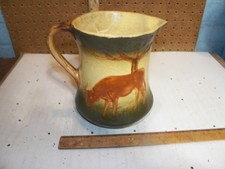 Vintage Pre-1920 ROSEVILLE POTTETY Cow Pitche...