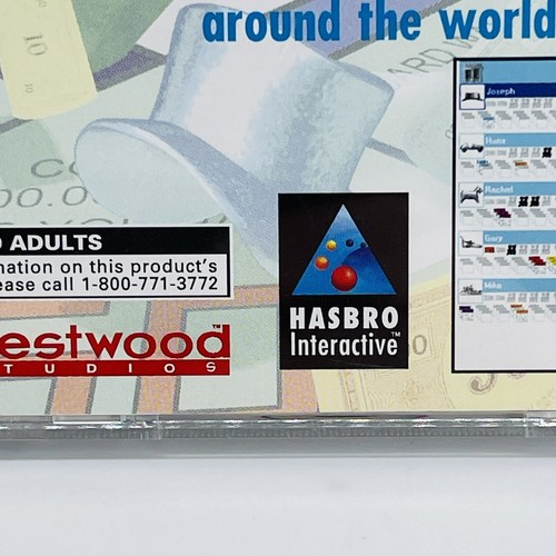 VINTAGE 1995 HASBRO MONOPOLY INTERACTIVE BOARD GAME PC CD-ROM W/MANUAL-90S - Bild 4 von 8